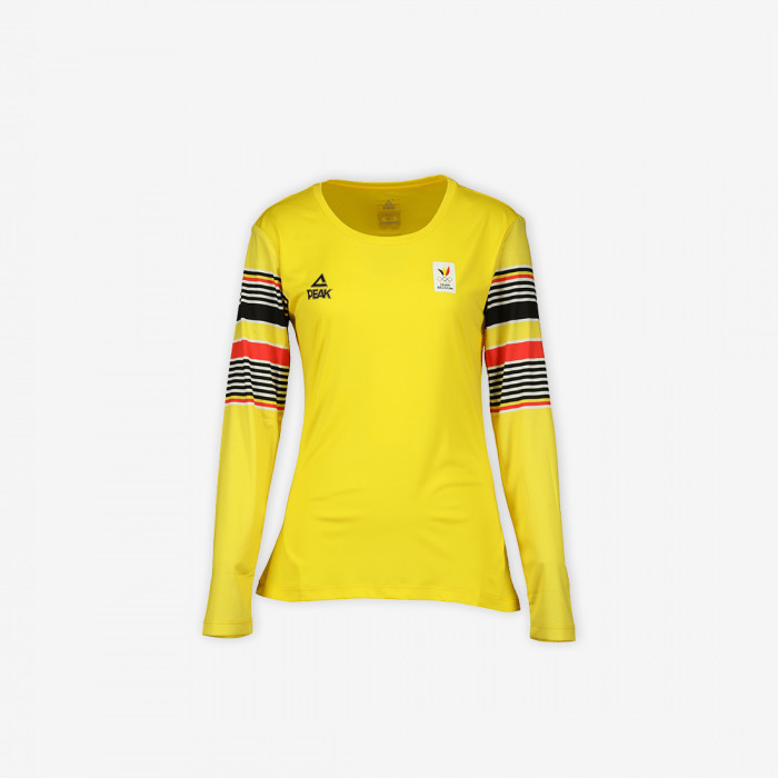 Peak Vrouwen-T-shirt met lange mouwen - Team Belgium