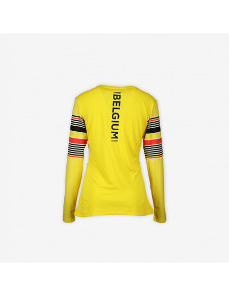 T-Shirt Manches Longues Femme Peak - Team Belgium